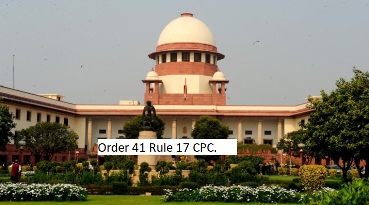 Supreme Court: No merit-based dismissal if appellant absent; non-prosecution basis under Order 41 Rule 17 CPC.