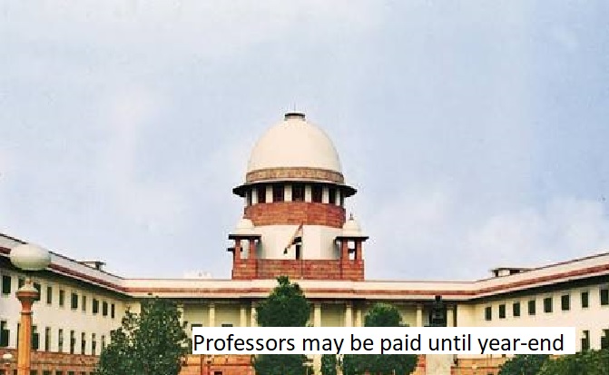 Professors may be paid until year-end upon mid-term retirement.