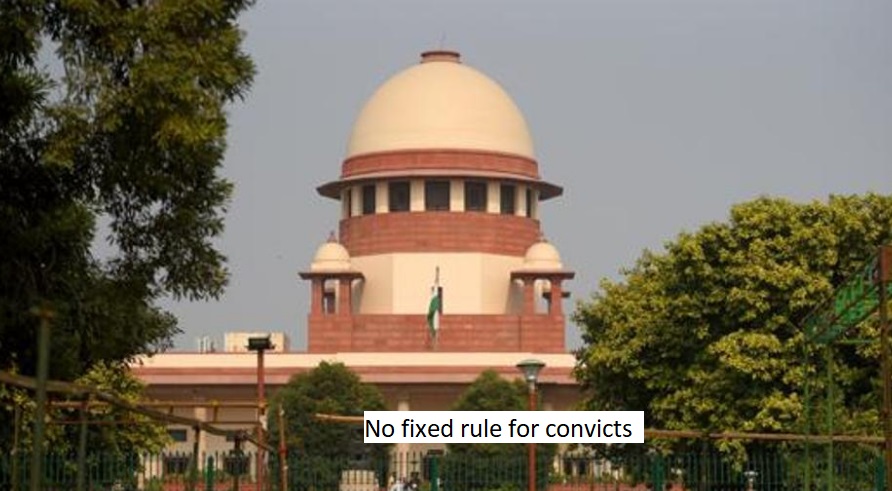 No fixed rule for convicts to serve a set period before seeking sentence suspension: Supreme Court.