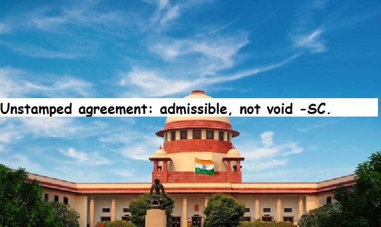  Unstamped agreement: admissible, not void -SC, Dec 14, '23, 9:05 AM.