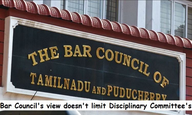 Bar Council's view doesn't limit Disciplinary Committee's authority to assess complaint validity: Calcutta HC.