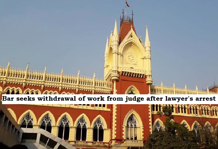  Bar seeks withdrawal of work from judge after lawyer's arrest; won't enter his courtroom.